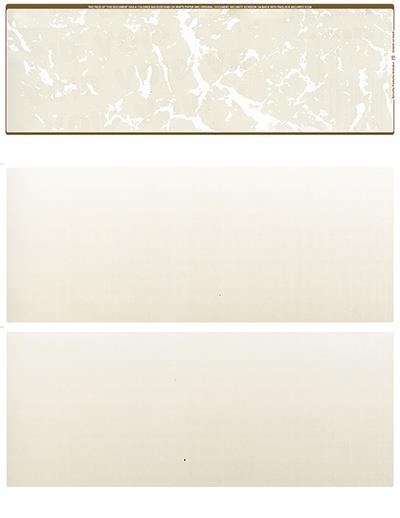 Tan Marble Blank Stock for Computer Voucher Checks Top Style