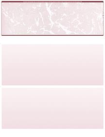 Burgundy Marble Blank Stock for Computer Voucher Checks Top Style