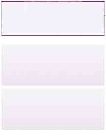 Violet Safety Blank Stock for Computer Voucher Checks Top Style