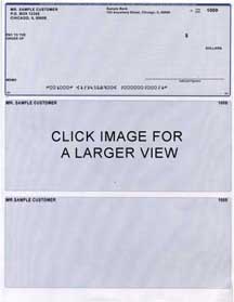 Blue Lines Laser Business One Per Page Voucher Checks Top Style