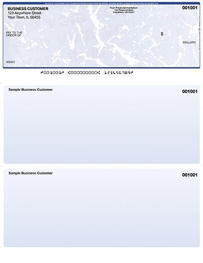Blue Marble Laser Business One Per Page Voucher Checks Top Style