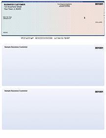 Blue Red Laser Business One Per Page Voucher Checks Top Style