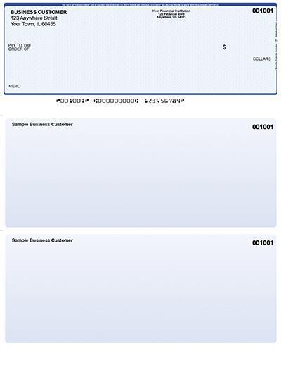 Blue Safety Laser Business One Per Page Voucher Checks Top Style