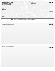 Gray Marble Laser Business One Per Page Voucher Checks Top Style