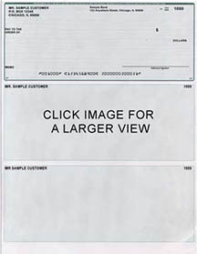 Green Lines Laser Business One Per Page Voucher Checks Top Style