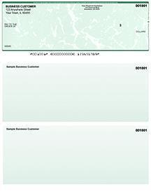 Green Marble Laser Business One Per Page Voucher Checks Top Style
