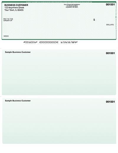 Green Safety Laser Business One Per Page Voucher Checks Top Style