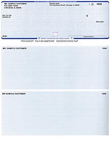 Blue Safety High Security Laser Business One Per Page Voucher Checks Top Style