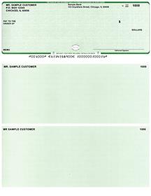 Green Safety High Security Laser Business One Per Page Voucher Checks Top Style