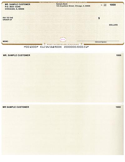 Tan Safety High Security Laser Business One Per Page Voucher Checks Top Style