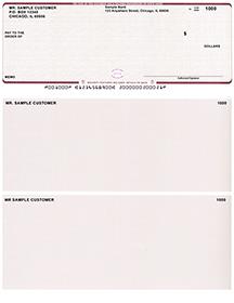 Burgundy Safety High Security Laser Business One Per Page Voucher Checks Top Style