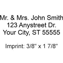 3 Line Address Stamp