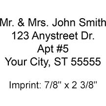 4 Line Address Stamp