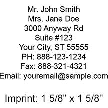 8 Line Address Stamp