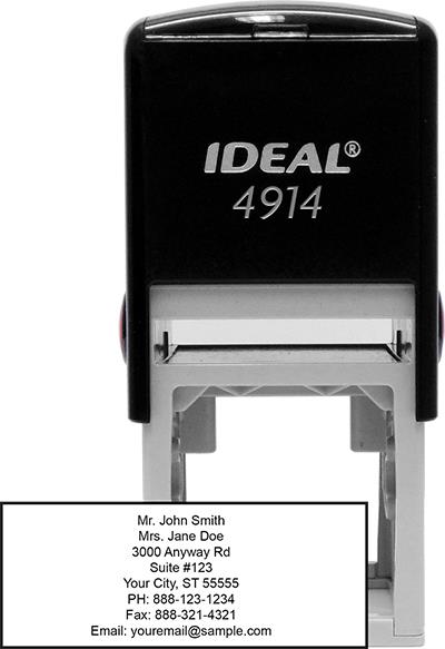 8 Line Address Stamp