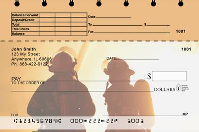 Battling Firefighters Top Stub