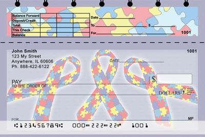 Autism Ribbons Top Stub
